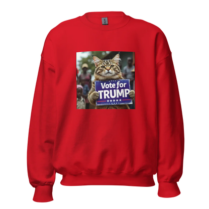 Cats for Trump Crew Neck Sweatshirt