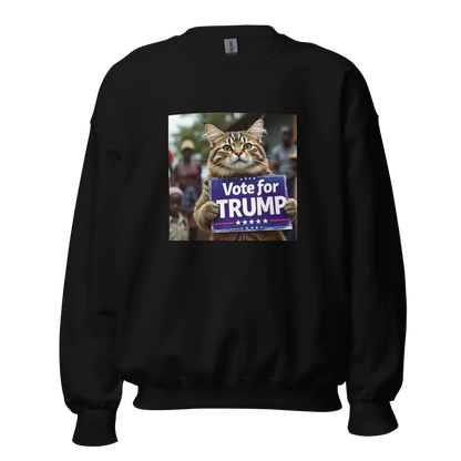 Cats for Trump Crew Neck Sweatshirt