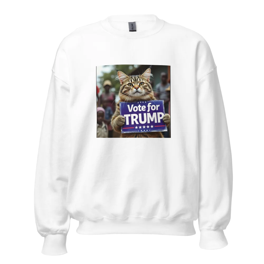 Cats for Trump Crew Neck Sweatshirt