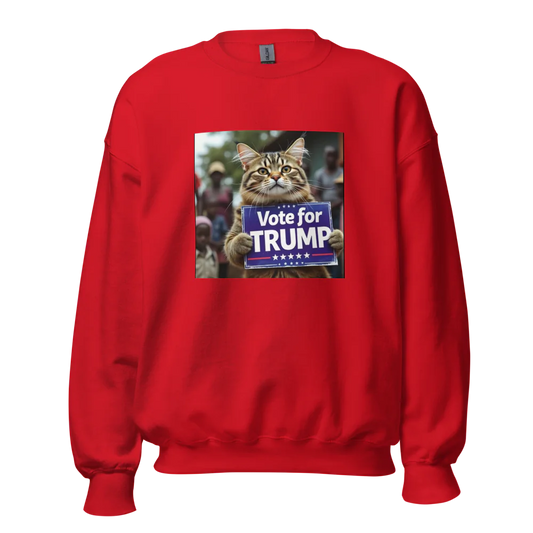 Cats for Trump Crew Neck Sweatshirt